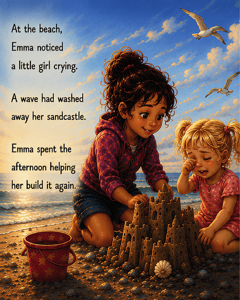 Interior watercolor spread from The Sand Monkey's Secret. Page 6 of 6.